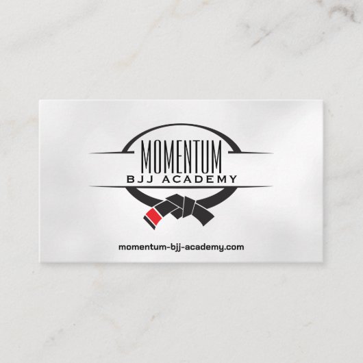 Brasilianischer Jiu-Jitsu-Instruktor Visitenkarte (Vorderseite)