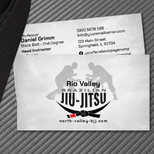 Brasilianischer Jiu-Jitsu-Instruktor Visitenkarte