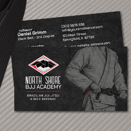 Brasilianischer Jiu-Jitsu-Instruktor Visitenkarte