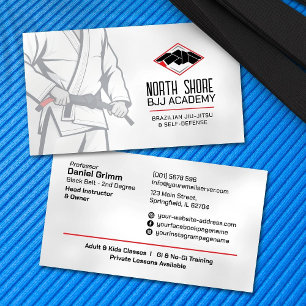 Brasilianischer Jiu-Jitsu-Instruktor Visitenkarte