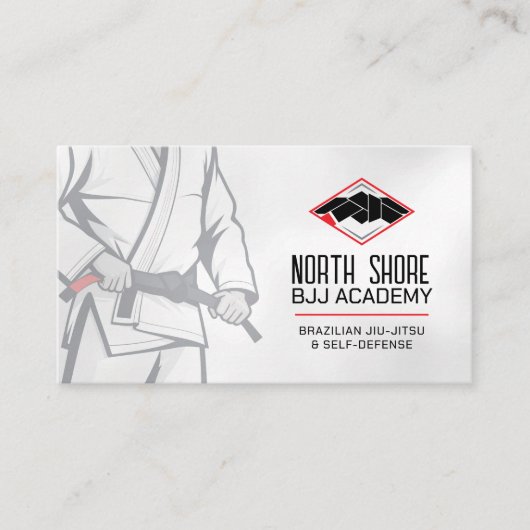 Brasilianischer Jiu-Jitsu-Instruktor Visitenkarte (Vorderseite)