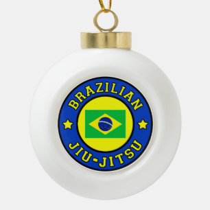 Brasilianischer Jiu Jitsu Keramik Kugel-Ornament