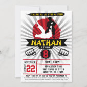 Brasilianischer Jiu Jitsu Martial Arts Kinder Einl Einladung (Vorderseite)