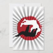 Brasilianischer Jiu Jitsu Martial Arts Kinder Einl Einladung (Rückseite)