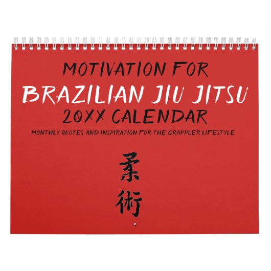 Brasilianischer Jiu Jitsu Motivierend Calendar 201 Kalender (Titelbild)
