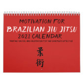 Brasilianischer Jiu Jitsu Motivierend Calendar Kalender (Titelbild)