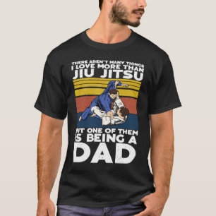 Brasilianischer Jiu Jitsu Papa BJJ gemischter Mart T-Shirt