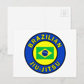 Brasilianischer Jiu Jitsu Postkarte (Vorne/Hinten)