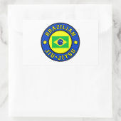 Brasilianischer Jiu Jitsu Rechteckiger Aufkleber (Tasche)