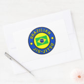 Brasilianischer Jiu Jitsu Rechteckiger Aufkleber (Umschlag)