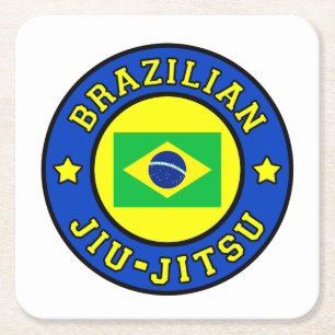 Brasilianischer Jiu Jitsu Rechteckiger Pappuntersetzer