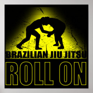Brasilianischer Jiu Jitsu - Roll on Poster