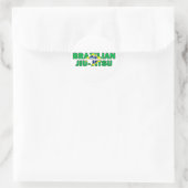 Brasilianischer Jiu Jitsu Runder Aufkleber (Tasche)