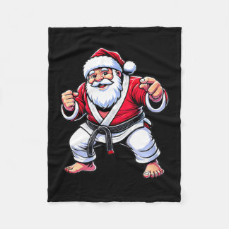 Brasilianischer Jiu Jitsu Weihnachtsmann - Jiu Jit Fleecedecke