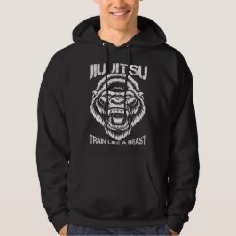 Brasilianischer Jiu Jitsu-Zug wie ein Tier Hoodie
