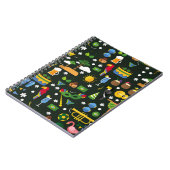 Brasilianischer Karneval, Vintage flache Textur. Notizblock (Linke Seite)