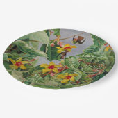 Brasilianischer Klettertraum und Humming Vögel Pappteller (Schrägansicht)