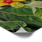 Brasilianischer Klettertraum und Humming Vögel Poster (Ecke)