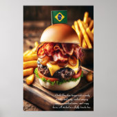 Brasilianischer Picanha Burger 24x36 Poster (Vorne)