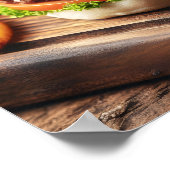 Brasilianischer Picanha Burger Poster (Ecke)