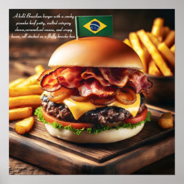 Brasilianischer Picanha Burger Poster