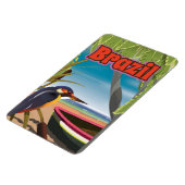 Brasilianischer Postkartenauszug Magnet (Linke Seite)