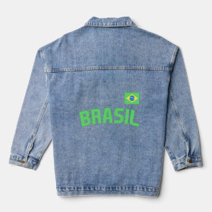 Brasilianischer Pride Brasilien Flag International Jeansjacke