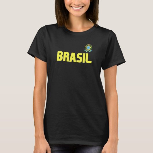 Brasilianischer Pride Brasilien Flag International T-Shirt (Vorderseite)