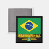 Brasilianischer Pride Magnet (Vorderseite/Rückseite)