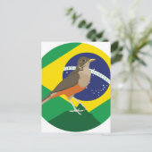 Brasilianischer Rossdrossel Postkarte (Stehend Vorderseite)