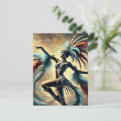 Brasilianischer Samba Dancer Postkarte (Stehend Vorderseite)