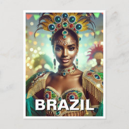 Brasilianischer Samba Dancer Postkarte