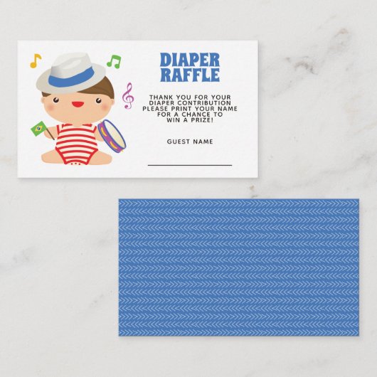 Brasilianisches Babyduschenwaschgerät Begleitkarte (Vorne/Hinten)