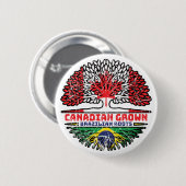 Brasilianisches Brasilien Kanadisches Tree-Roots-F Button (Vorne & Hinten)