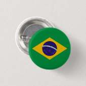 Brasilianisches Flaggen-Abzeichen Button (Vorne & Hinten)