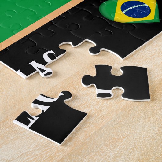 Brasilianisches Flaggen & brasilianisches Land / B Puzzle (Seite)