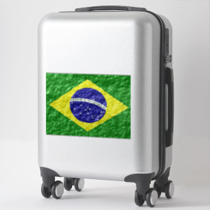 Brasilianisches Flaggendesign Aufkleber