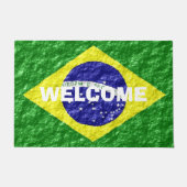 Brasilianisches Flaggendesign Fußmatte (Vorderseite)