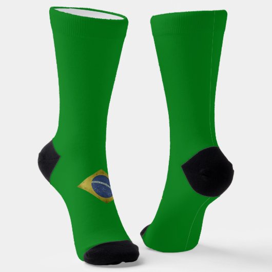 Brasilianisches Flaggenemblem Socken (Gewinkelt)
