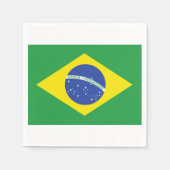 Brasilianisches Flaggenpapier Napkins Serviette (Vorderseite)