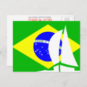 Brasilianisches Flaggenschiff Brasilien Postkarte (Vorne/Hinten)