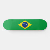 Brasilianisches Flaggenskateboard Skateboard (Horizontal)