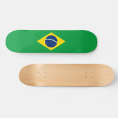 Brasilianisches Flaggenskateboard Skateboard (Horizontal)