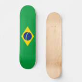 Brasilianisches Flaggenskateboard Skateboard (Vorderseite)
