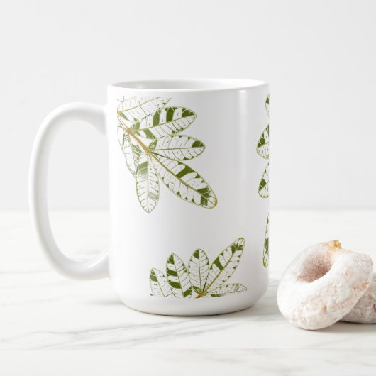 Brasilianisches Hasenblatt-Muster Coffee Tasse Cup (Mit Donut)