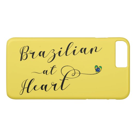 Brasilianisches Heart Mobile Phone Case (Rückseite (Horizontal))
