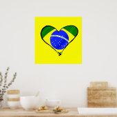 Brasilianisches Herz - Liebe Poster (Küche)