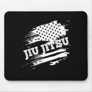 Brasilianisches Jiu Jitsu Amerikanische Flagge USA Mousepad