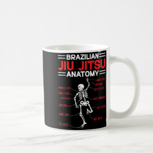 Brasilianisches Jiu Jitsu Anatomie Skelett Lustige Kaffeetasse