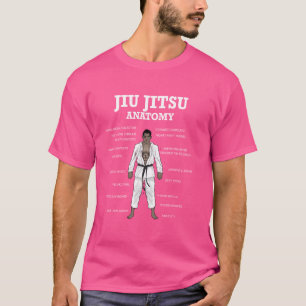 Brasilianisches Jiu Jitsu Anatomy Chart Funny BJJ T-Shirt